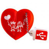 Флэш-напокитель SMARTBUY (SB32GBHeart) UFD 2.0 032GB Wild series Сер