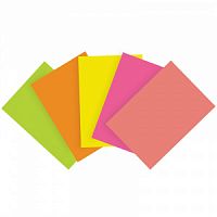 Бумага цветная OfficeSpace neon mix А4, 80г/м2, 100л. (5 цветов)