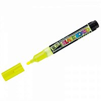 Маркер меловой MunHwa "Black Board Marker" желтый, 3мм, водная основа