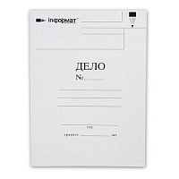 Папка скоросшиватель inФОРМАТ А4 белый мел. карт. 320 г/м2