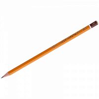 Карандаш чернографит. KOH-I-NOOR 1500 3Н заточенный шестигранный