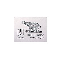 Ластик KOH-I-NOOR ELEPHANT 300/12 каучук 48x37x16 мм белый прямоуг.