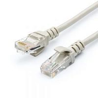 Патч-корд ATCOM (AT9061) UTP, 0.3 M, литой, RJ45, CAT.5E, ATCOM серый