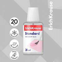 Клей канцелярский 20мл ErichKrause "Standard" с кисточкой 48706 5188498