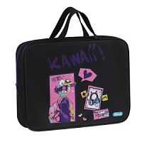 Папка текстильная с ручками 1 отделение, А4 Först "Kawaii", 350*265*80мм, текстиль, на молнии
