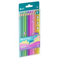 Карандаши цветные пастельные Berlingo "SuperSoft. Pastel", 12цв., заточен., европодвес