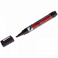 Маркер перманентный Crown "Multi Marker Chisel" черный, скошенный, 5мм