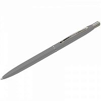 Ручка шариковая Luxor "Sterling" синяя, 1,0мм, корпус серый/хром, кнопочный механизм