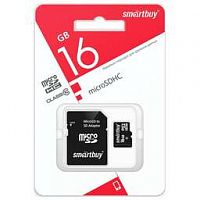 Карта памяти MicroSDHC карта SmartBuy 16 Гб Class 10