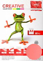 Бумага CREATIVE А4 80г/кв.м 250л. "Розовый" медиум