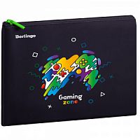 Папка 1 отделение, А5 Berlingo "Gaming Zone", 255*205мм, полиуретан, на молнии