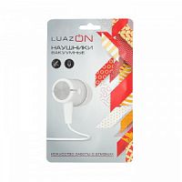 Наушники LuazON, шоу-бокс, вакуумные, микрофон, белые 4381717
